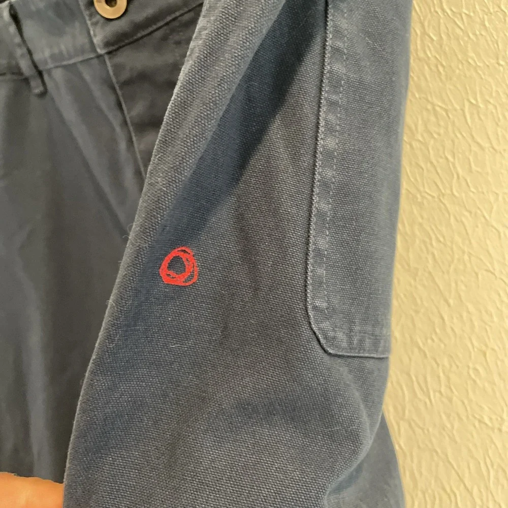 Imperfects Pants Courier Shipyard Canvas Blue Double Knee Carpenter Men's 38 - Picture 7 of 9